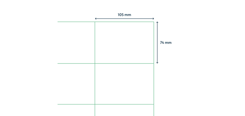 Etiket Qbasic A4 1.000 vel 105x74 mm 8000 labels