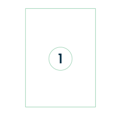 Etikett Qbasic A4 1000 Blatt 210x297mm 1000 Etiketten