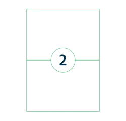Etiket Qbasic A4 1.000 vel 210x148mm 2000 labels