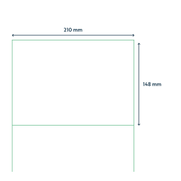 Etiquette Qbasic A4 1000 feuilles 210x148mm 2000 étiquettes