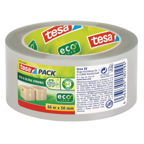 Verpakkingstape Tesa 58297 Eco transparant Ultra strong