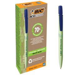Stylo bille BIC Ecolutions Media Bio-based Medium bleu