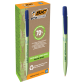 Balpen Bic Ecolutions media clic bio-based medium blauw