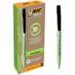 Balpen Bic Ecolutions media clic bio-based medium zwart