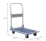 BRASQ Folding Handling Trolley 150kg
