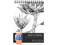 Bloc à dessin Oxford Sketching A4 spirale 50 feuilles 120g