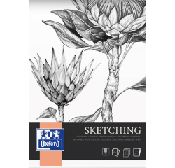 Bloc à dessin Oxford Sketching A4 50 feuilles 120g