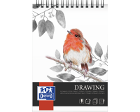 Bloc à dessin Oxford Drawing A4 spirale 50 feuilles 160g