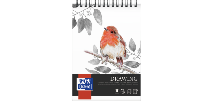 Bloc à dessin Oxford Drawing A4 spirale 50 feuilles 160g