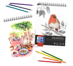 Bloc à dessin Oxford Drawing A4 spirale 50 feuilles 160g