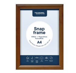 Cadre clipsable Europel A4 25mm aspect bois