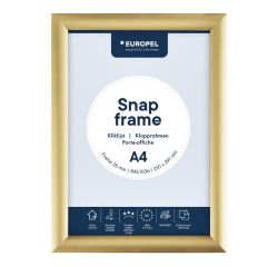Cadre clipsable Europel A4 25mm or