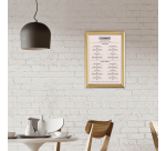 Kliklijst Europel A4 25mm goud