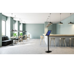 Support info Europel avec cadre clipsable A4 noir