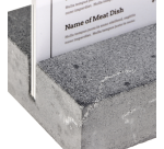 Anthracite Polystone Europel A4 Tabletop Display