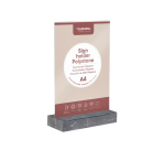 Kaarthouder Europel A4 Polystone antraciet