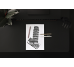 Stylo bille rOtring 600 blanc perle Medium