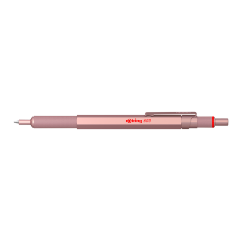 Balpen rOtring 600 medium rosé goud