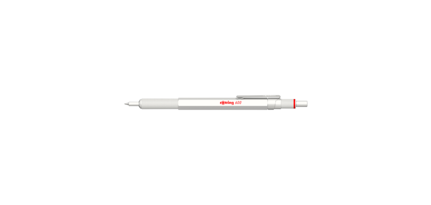 Stylo bille rOtring 600 blanc perle Medium