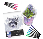 Bloc à dessin Oxford Marker A4 15 feuilles 180g