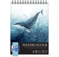 Tekenblok Oxford Watercolour A4 10 vel 300 gram spiraal