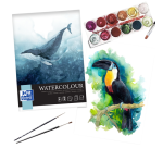Bloc à dessin Oxford Watercolur A4 spirale 10 feuilles 300g
