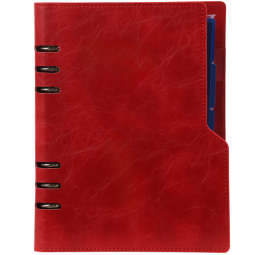 Organiseur Kalpa Clipbook A5 avec agenda 2024-2025 7j/2p rouge