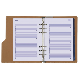 Organiseur Kalpa Clipbook A5 avec agenda 2024-2025 7j/2p impression serpent brun