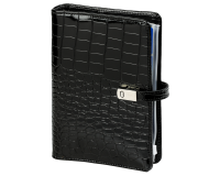 Organiseur Kalpa Personal avec agenda 2025-2026 7j/2p Croco noir