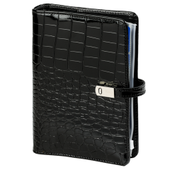 Organiseur Kalpa Personal avec agenda 2025-2026 7j/2p Croco noir