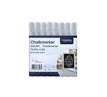 Europel chalk marker 3mm white case 8 pieces