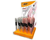Stylo plume BIC X Chrome Medium assorti