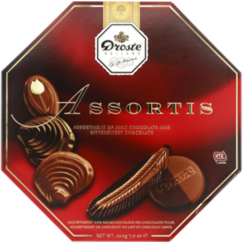 Chocolade Droste verwenbox assorti 200 gr