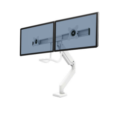 Bras porte-écran double Eppa Crossbar blanc