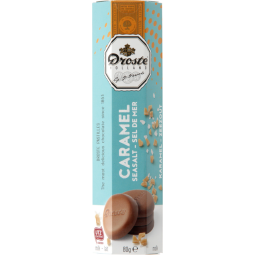 Chocolat Droste pastilles lait caramel sel de mer 80g