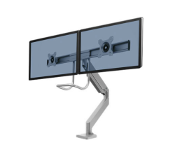 Bras porte-écran double Eppa Crossbar argent