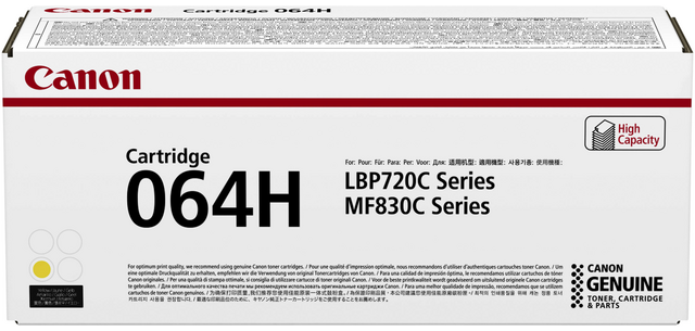 Cartouche toner Canon 064H jaune
