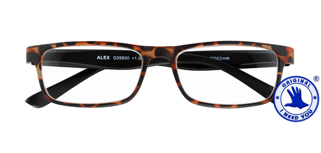 Reading Glasses I Need You +2.00 dpt Alex Havana-black