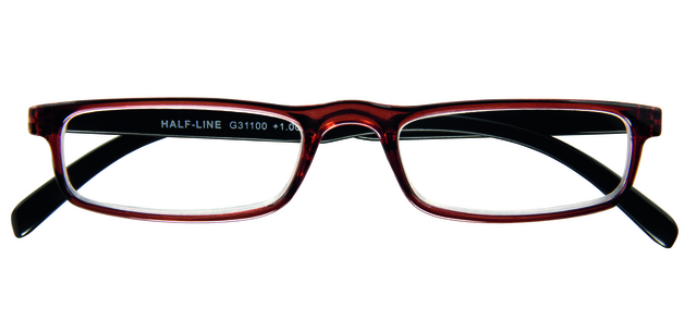 Lesebrille I Need You +1,00 dpt Halbrand Braun