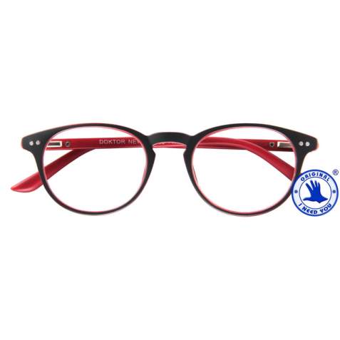 Lunettes de lecture I Need You +3.00 dpt Doctor New gris-rouge