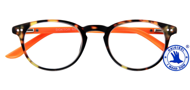 Leesbril I Need You +1.00 dpt Dokter New bruin-oranje
