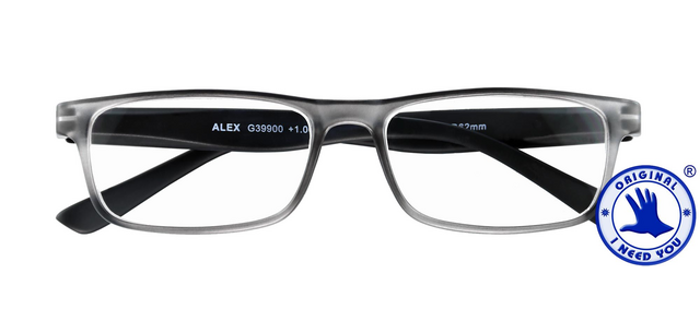 Lesebrille I Need You +1.50 dpt Alex anthrazit-schwarz