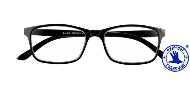 Leesbril I Need You +1.50 dpt Luca zwart