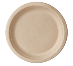 Assiette IEZZY Ø170mm canne à sucre naturel 50 pièces