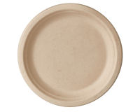 Bord IEZZY PF D 170mm suikerriet 50 stuks naturel