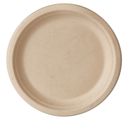 Assiette IEZY PF Ø 170mm canne à sucre naturel 50 pièces