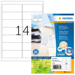 Etiket HERMA recycling 10731 99.1x38.1mm 1120stuks wit