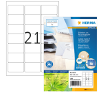 Etiquette HERMA Recycling 10727 63,5x38,1mm blanc 1680 pièces