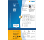 Etiquette HERMA Recycling 10727 63,5x38,1mm blanc 1680 pièces