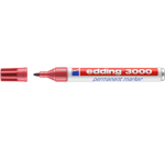 Marqueur edding 3000 permanent ogive 1,5-3mm rouge carmin